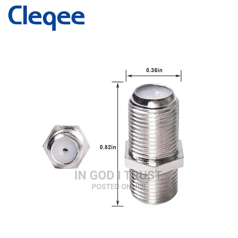 1PCS F Type Coupler Female To Female Adapter