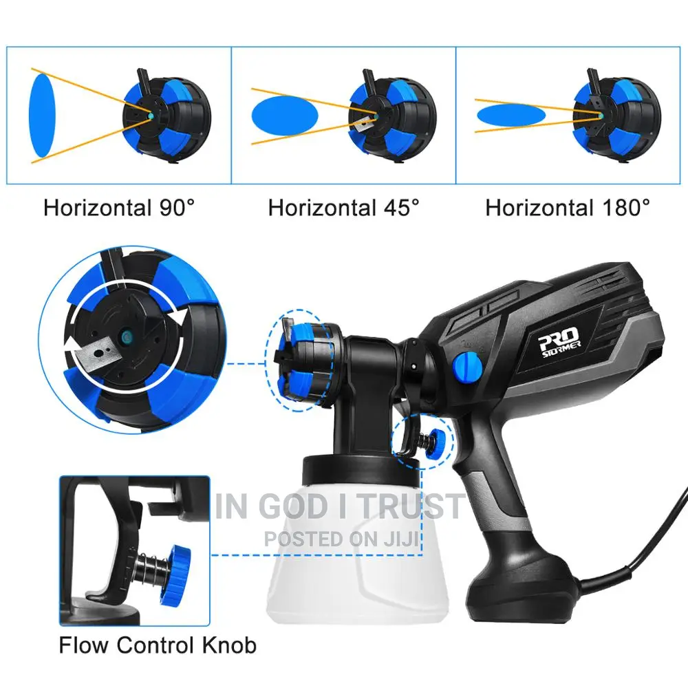 Spray Gun 600W HVLP High Power Home Electric Paint Sprayer