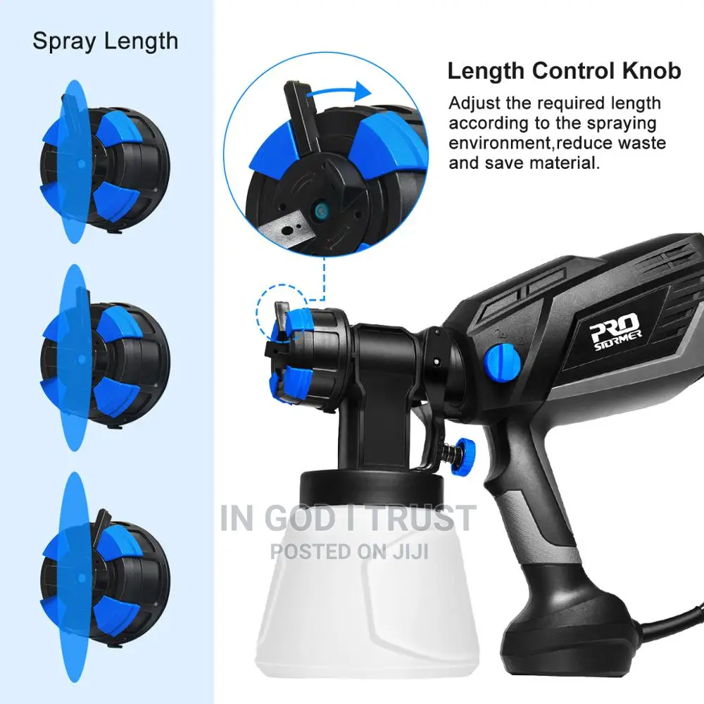Spray Gun 600W HVLP High Power Home Electric Paint Sprayer