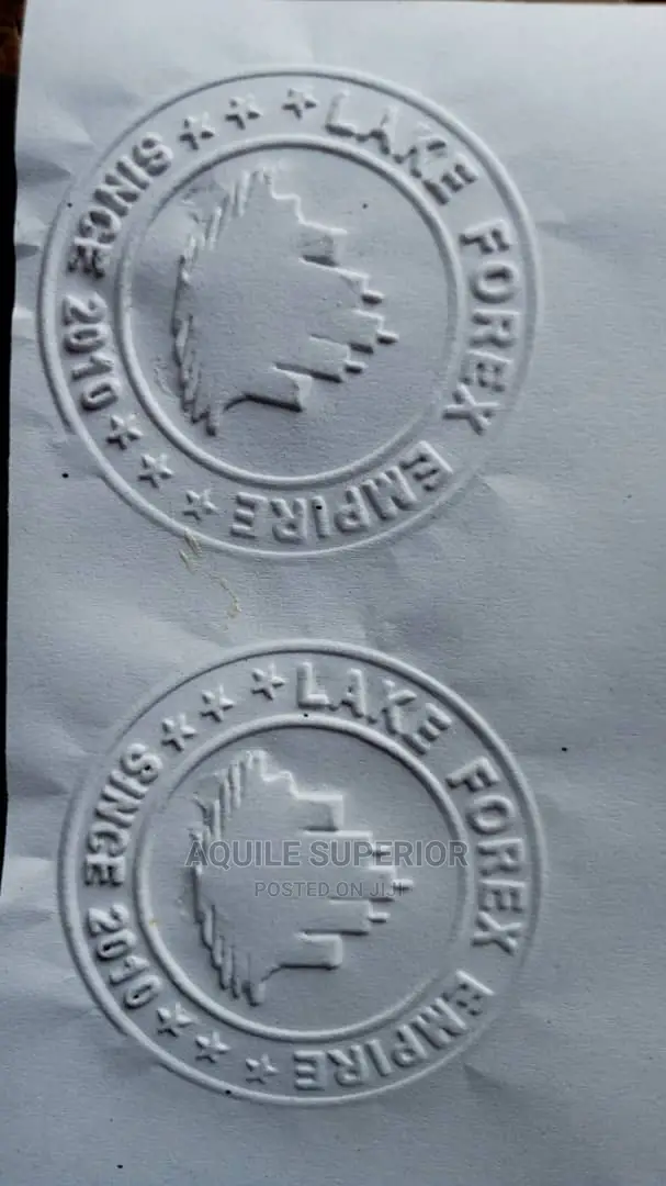Official Company Embossing Seal With Logo, Ready in 3 Hours in Lagos