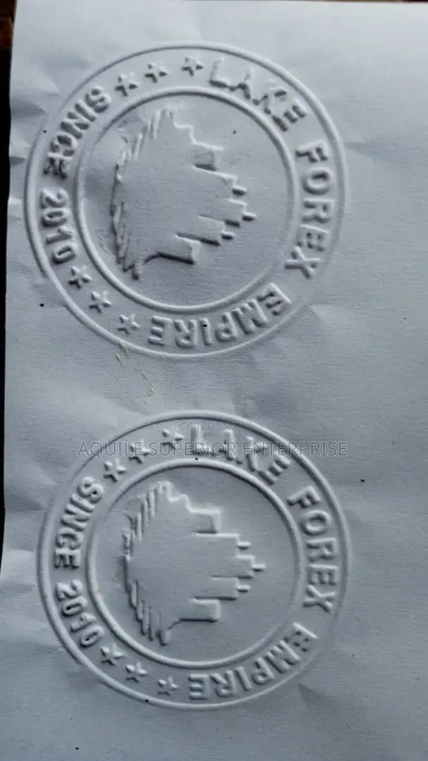 Official Company Embossing Seal With Logo, Ready in 3 Hours in Lagos