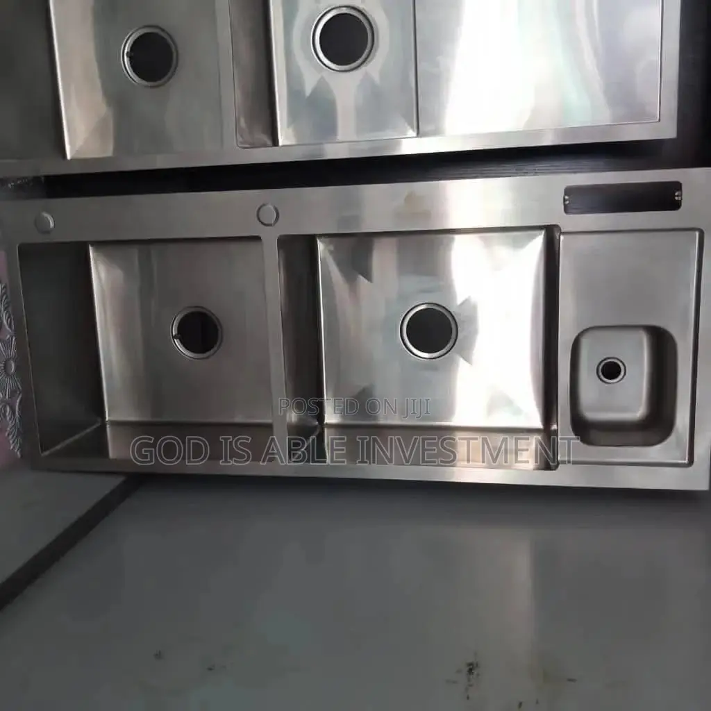 Anti-Rust Double Bowl Single Tray Sink