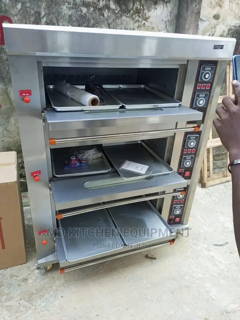 Industrial 6trays 3 Decks Gas Oven