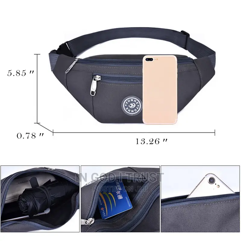 Chest Bag Nylon Waist Bag Women Belt Bag Men