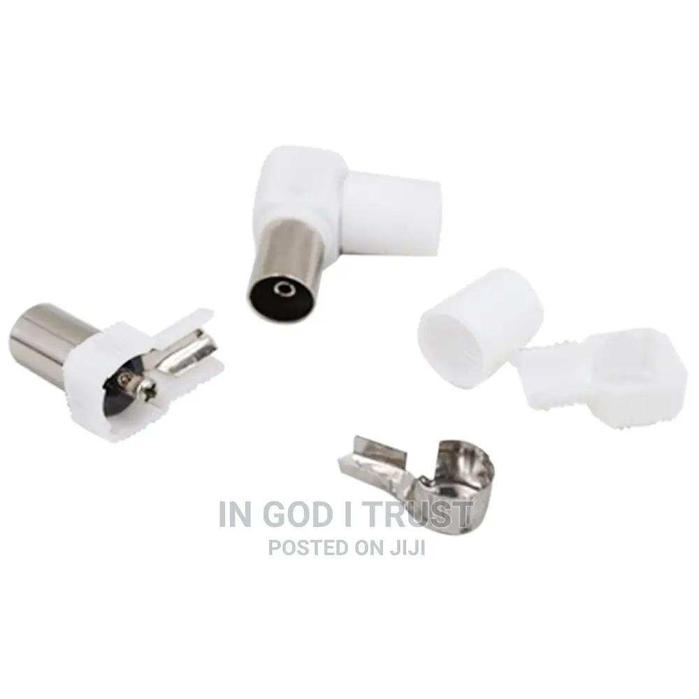 1PCS Plastic Right Angle Female Plug F Connector