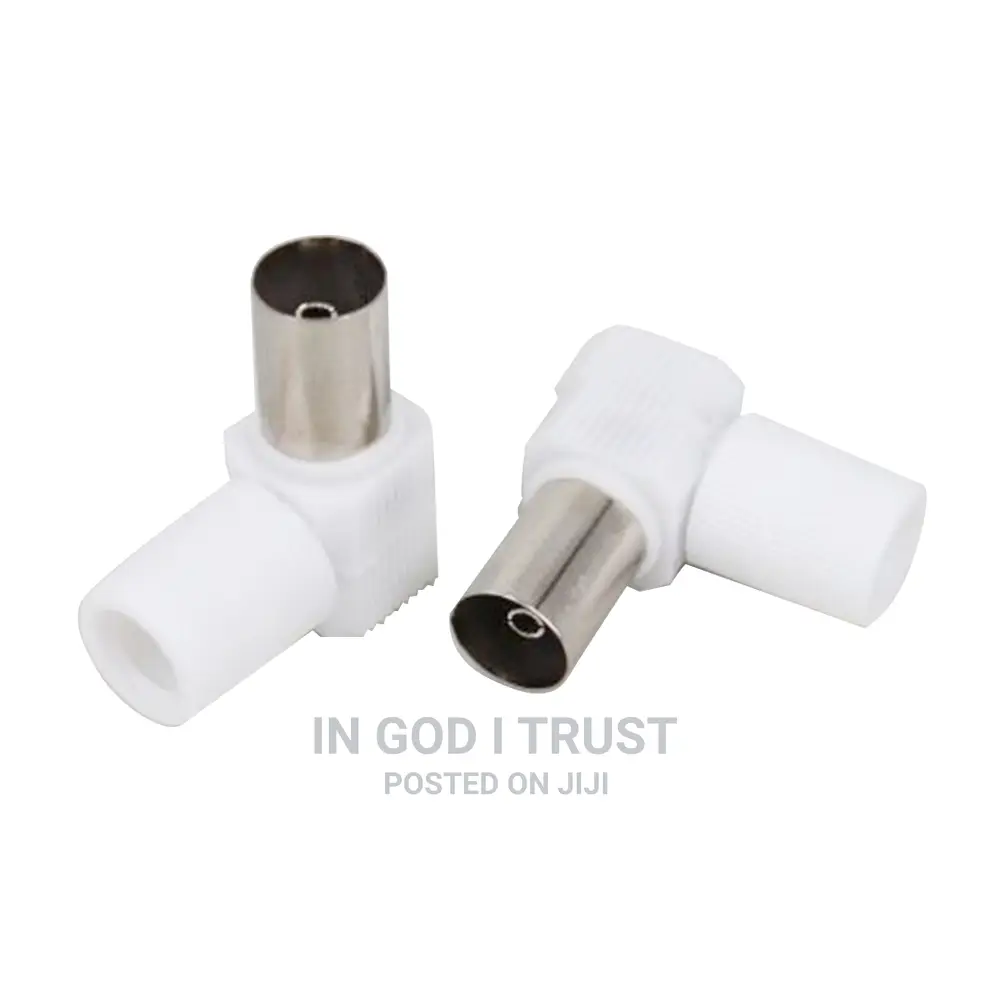 1PCS Plastic Right Angle Female Plug F Connector