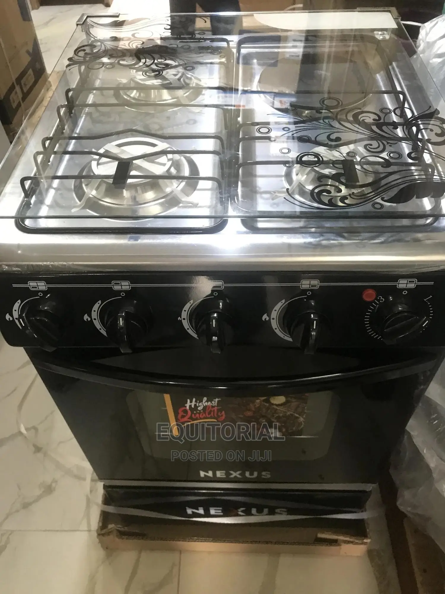 Nexus 3 Gas + 1 Electric Burner With Oven and Grill-Nx-5055