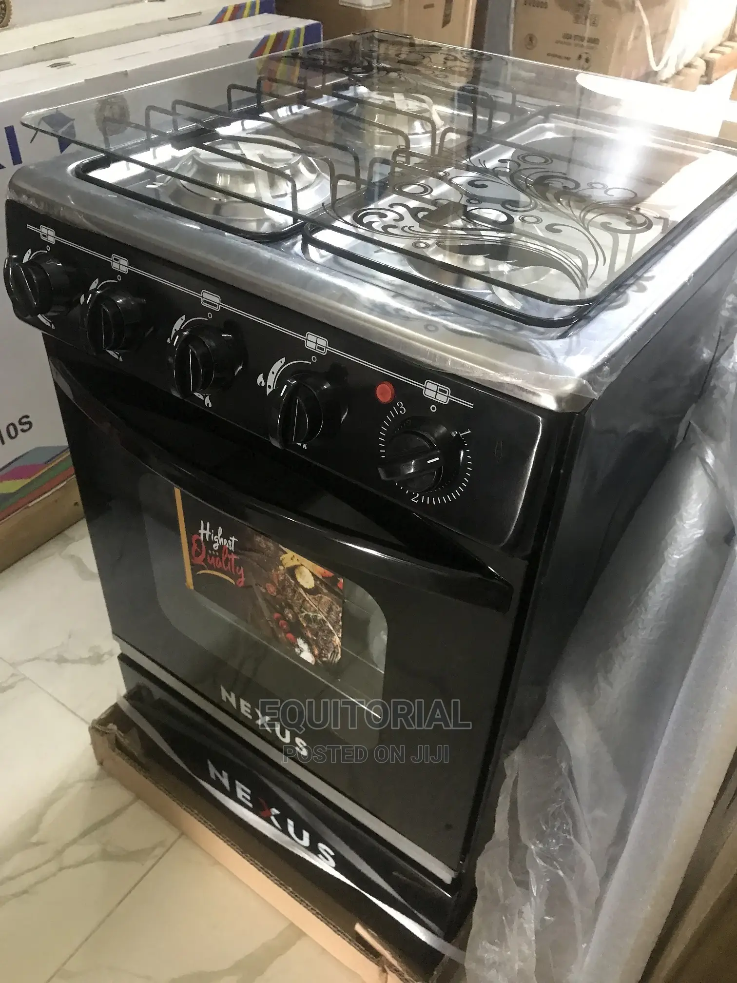 Nexus 3 Gas + 1 Electric Burner With Oven + Grill