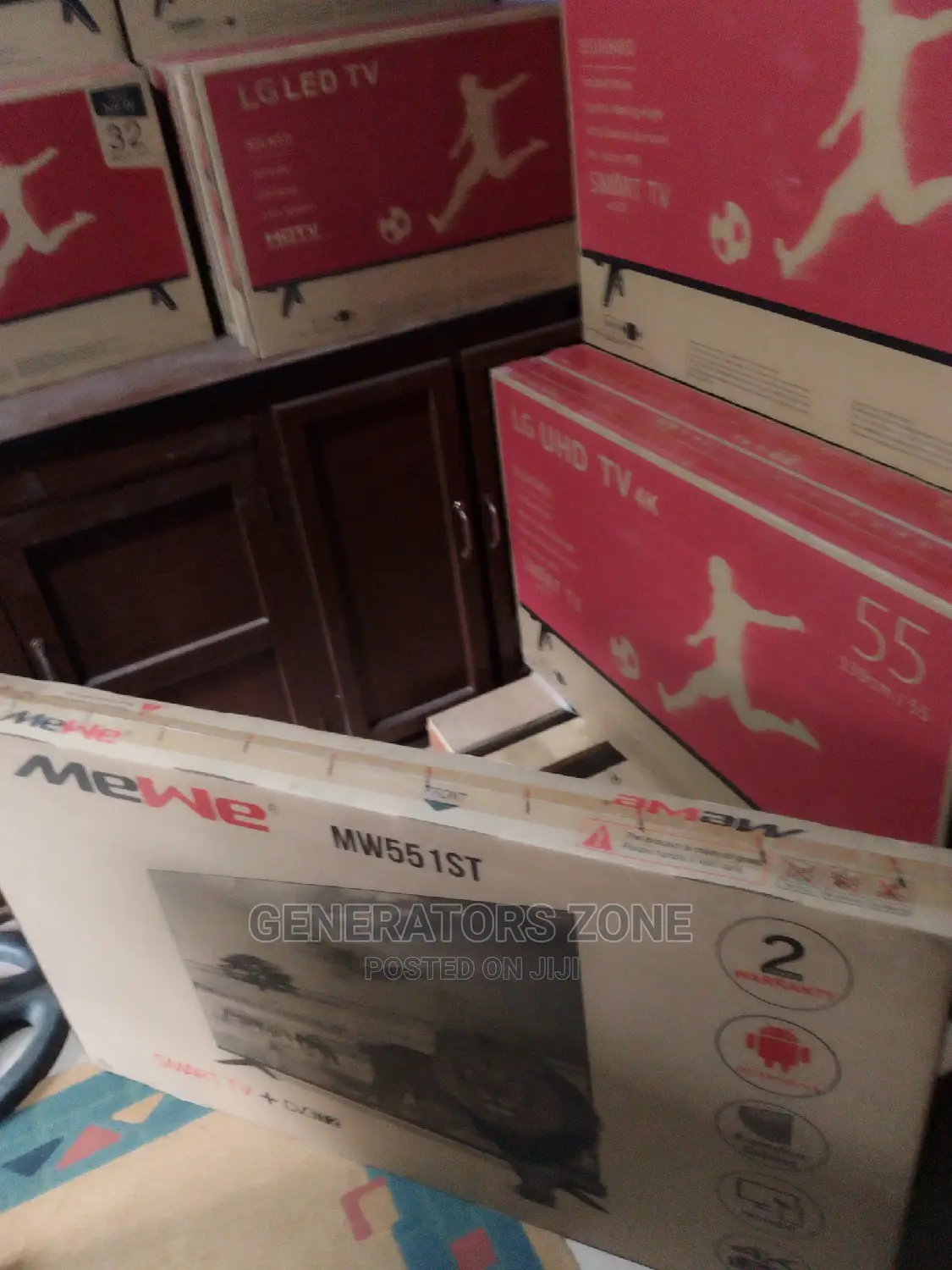 Brand New Mewe 55 Inches Smart Tv+Netflix+Wifi