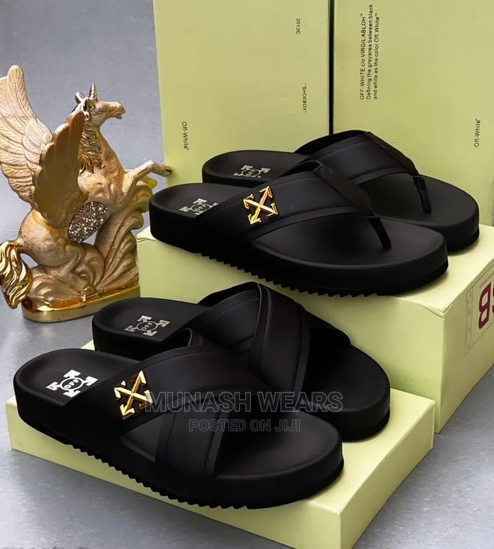 Men Quality Leather Slipers