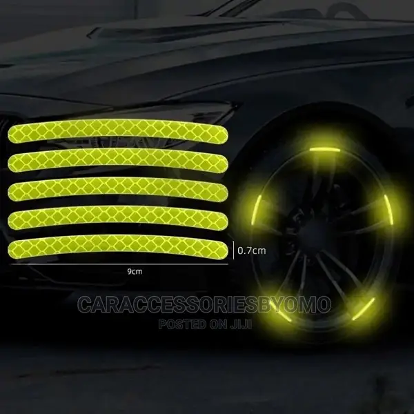 Universal Wheel Reflective Strips Stickers Night Warning