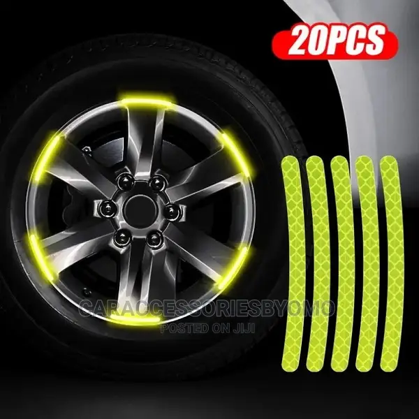 Universal Wheel Reflective Strips Stickers Night Warning