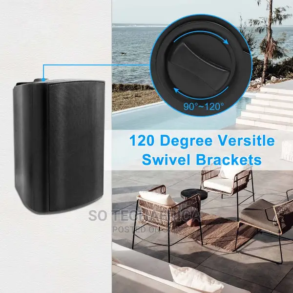 Herdio 6.5" Outdoor Speakers 400 Watts Waterproof