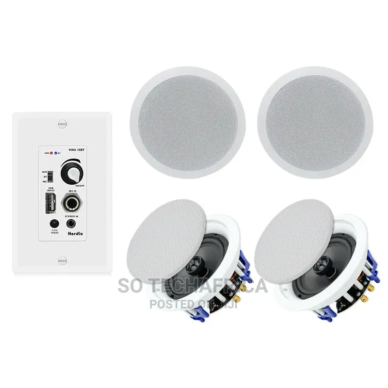 Herdio 6.5" Ceiling Speakers 640 Watts HCS818-16BT-4CH(4 SPK