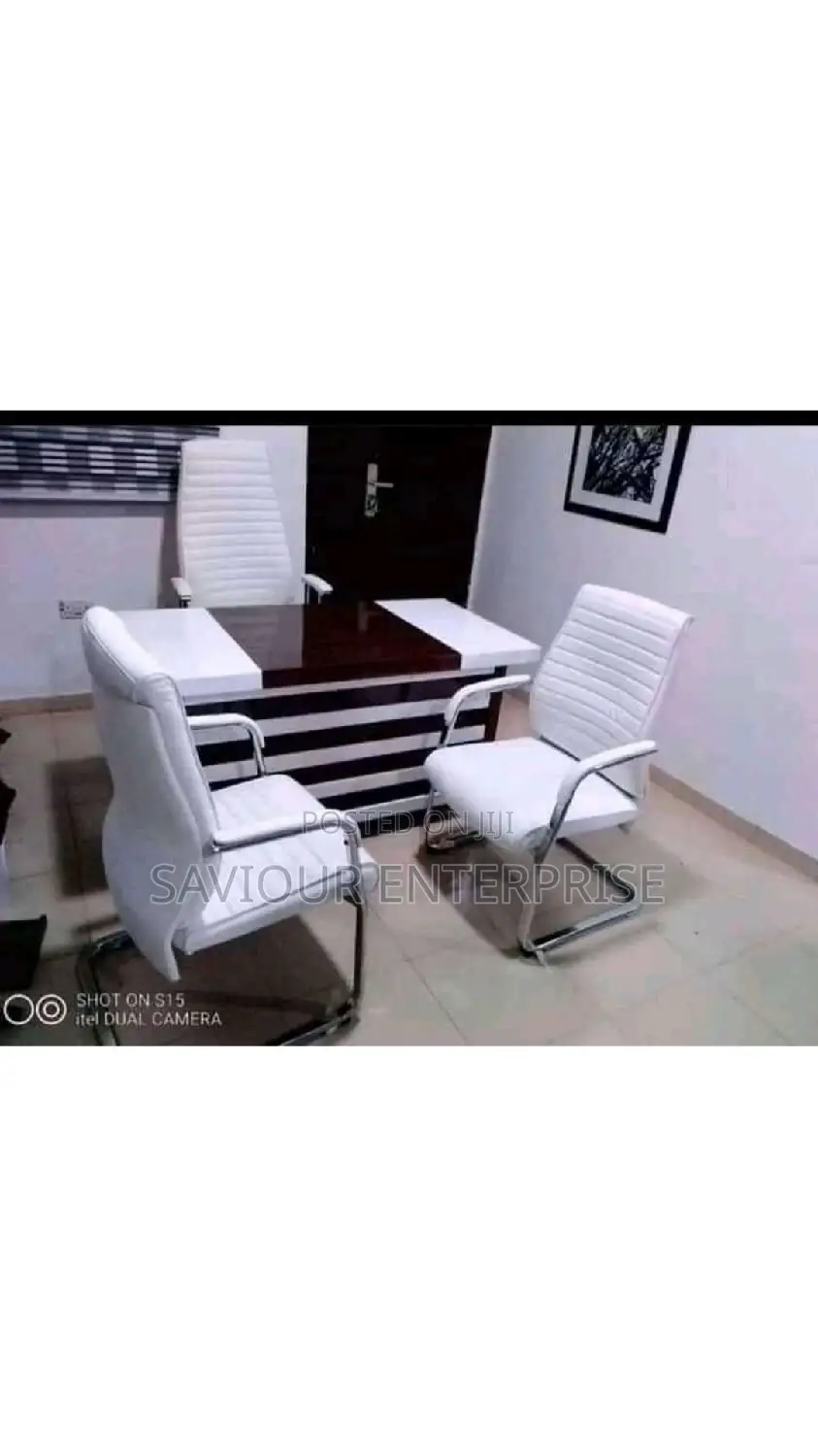 A Set of Executive Office Table and Chair