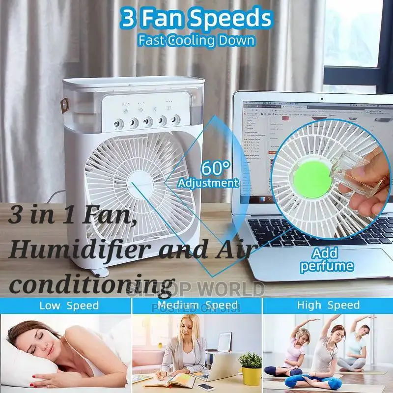 Portable Air Conditioning Fan With Humidifier