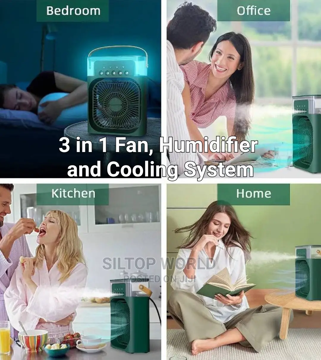 Portable Air Conditioning Fan With Humidifier