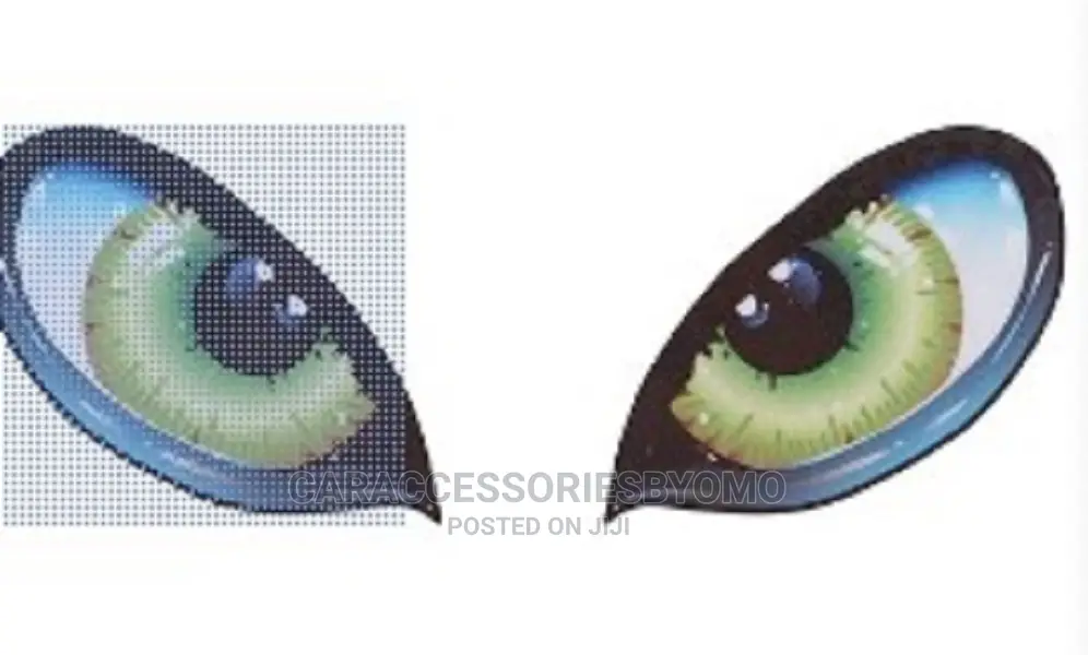 Bayetss Cartoon Eyes Car Stickers