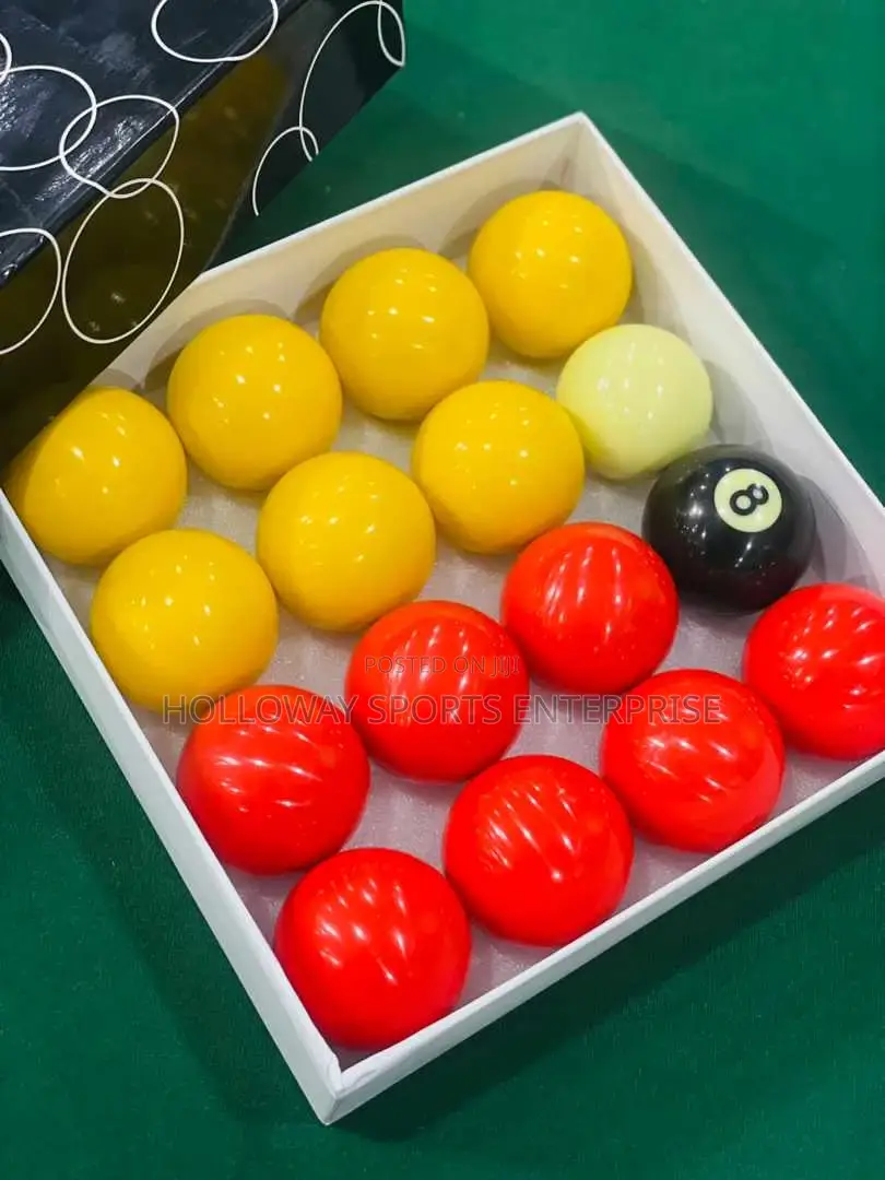 Red And Yellow Snooker Ball