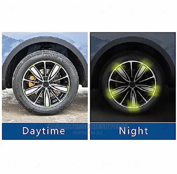 10pc 3D Reflective Wheel Tire Rims Stripes Stickers