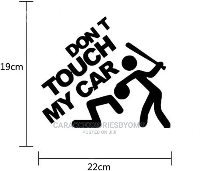 Don't Touch My Car Vinyl Decal Car Sticker Decorate Cars