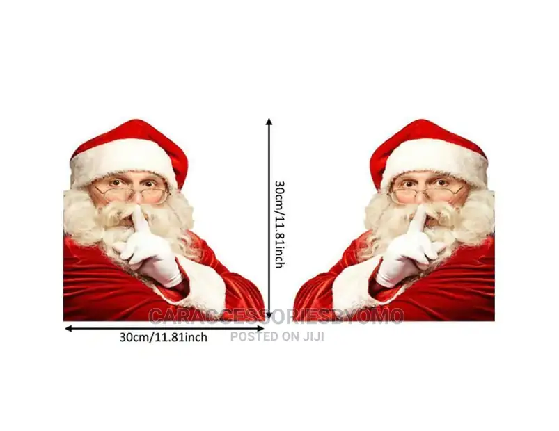 Christmas Stickers Car Window Glass Decal Xmas 3D Santaclaus