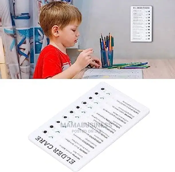 Elder Care Planner Chart Checklist Memo Board