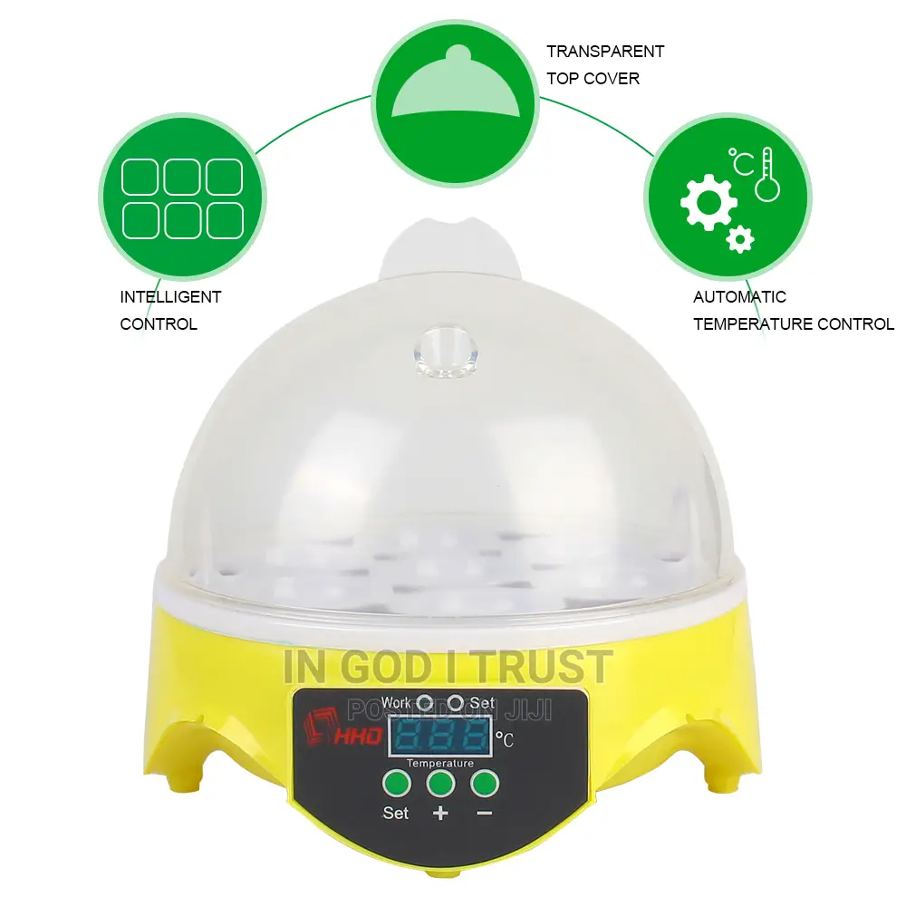 Adjustable Digital Temperature 7 Egg Poultry Incubator