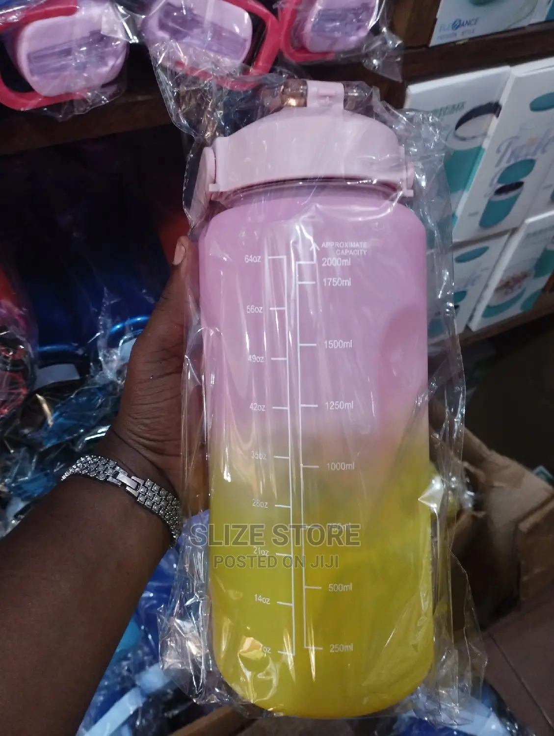 2L Water Bottle With Motivation Quotes and Time Marker