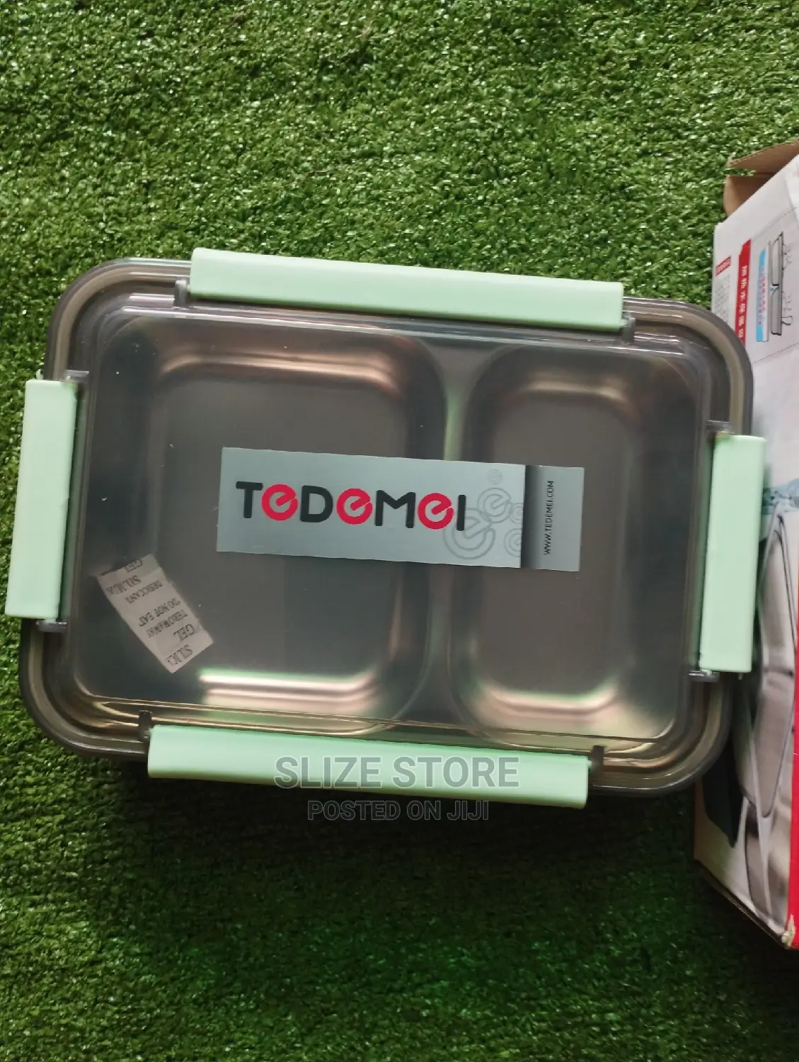 Tedemei Stainless Steel 2 Partition Lunch Box