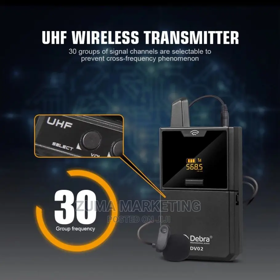 Debra Audio UHF Wireless Lapel For Smartphones And Camera