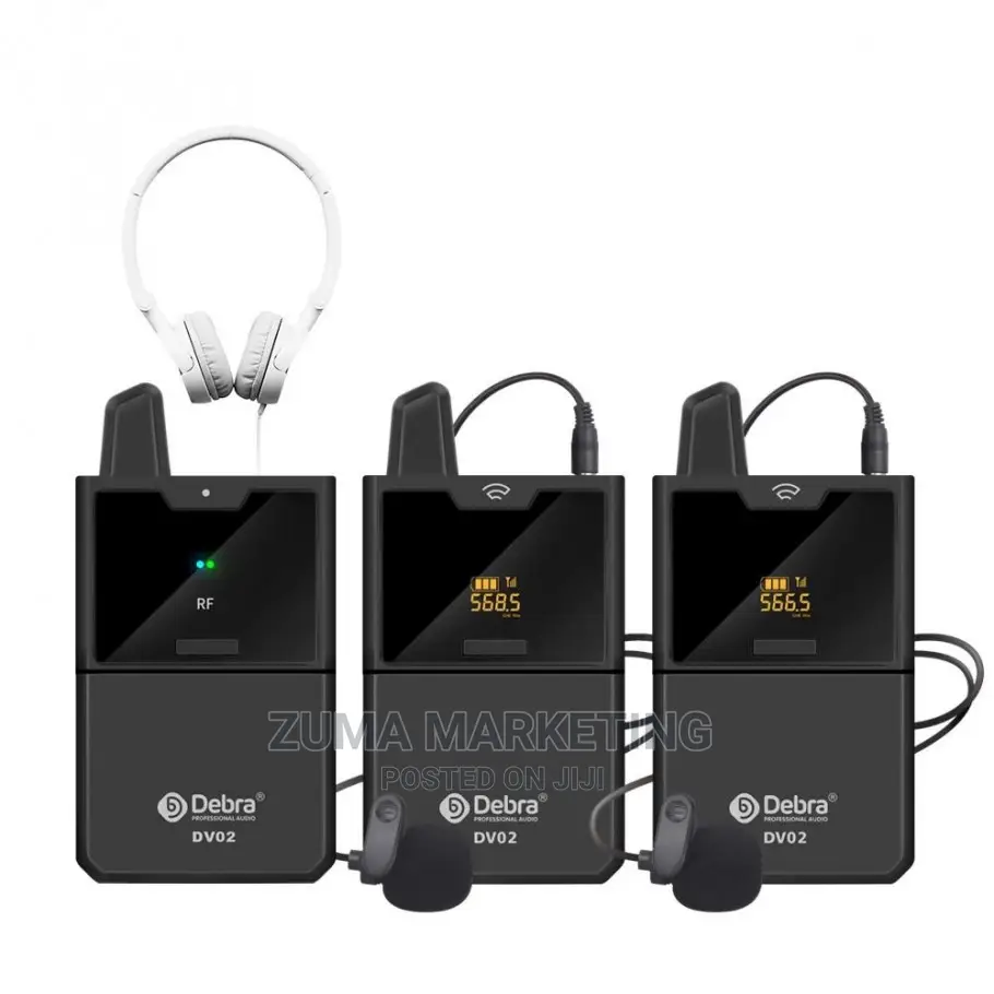Debra Audio UHF Wireless Microphone for Smartphone and Camer