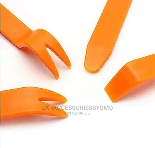 4PCS Car Audio Dash Removal Plastic Pry Tools (Orange)