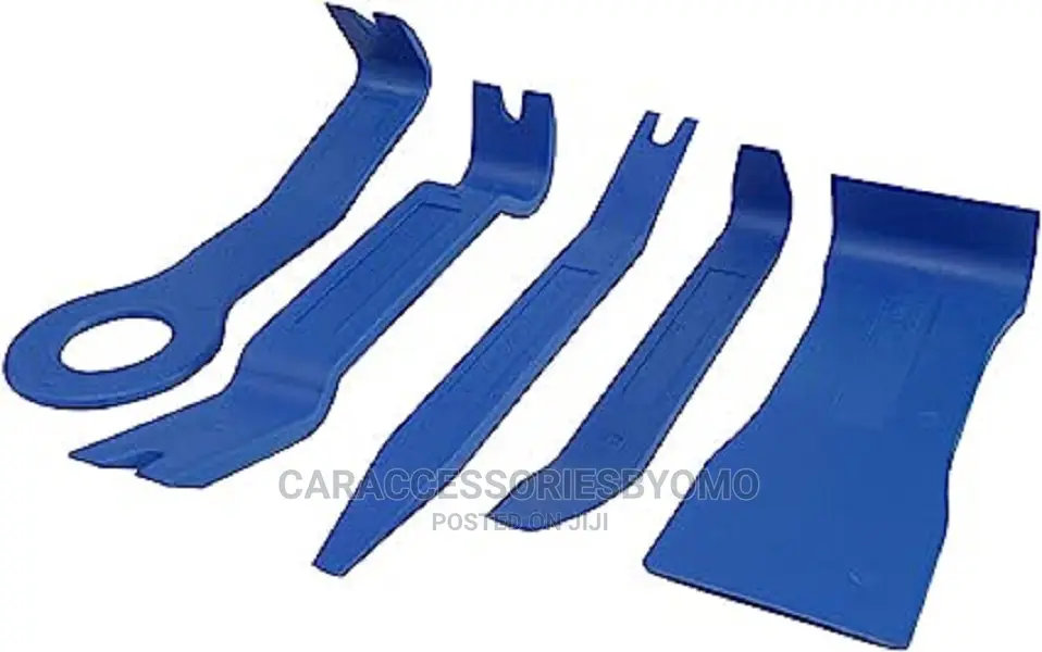 5 Piece Trim Removal Set, Pry Tool Blue