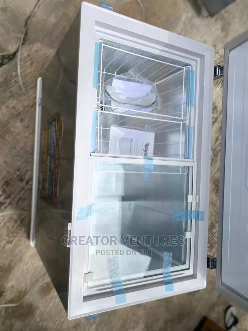 ROYAL DEEP FREEZER 200lrts, Anti-Rust Body Slide Glass