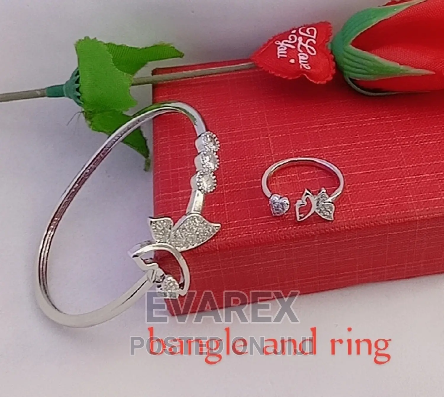 Non Tarnish Silver Bangle and Ring