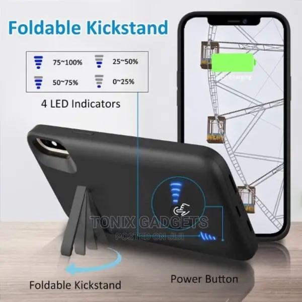 Power Bank Pouch for iPhone XS Max - JLW Xm2m- 6000mah