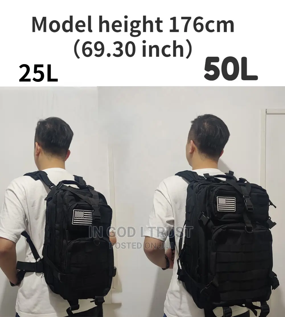 50L Waterproof Trekking Fishing Hunting Bag Backpack