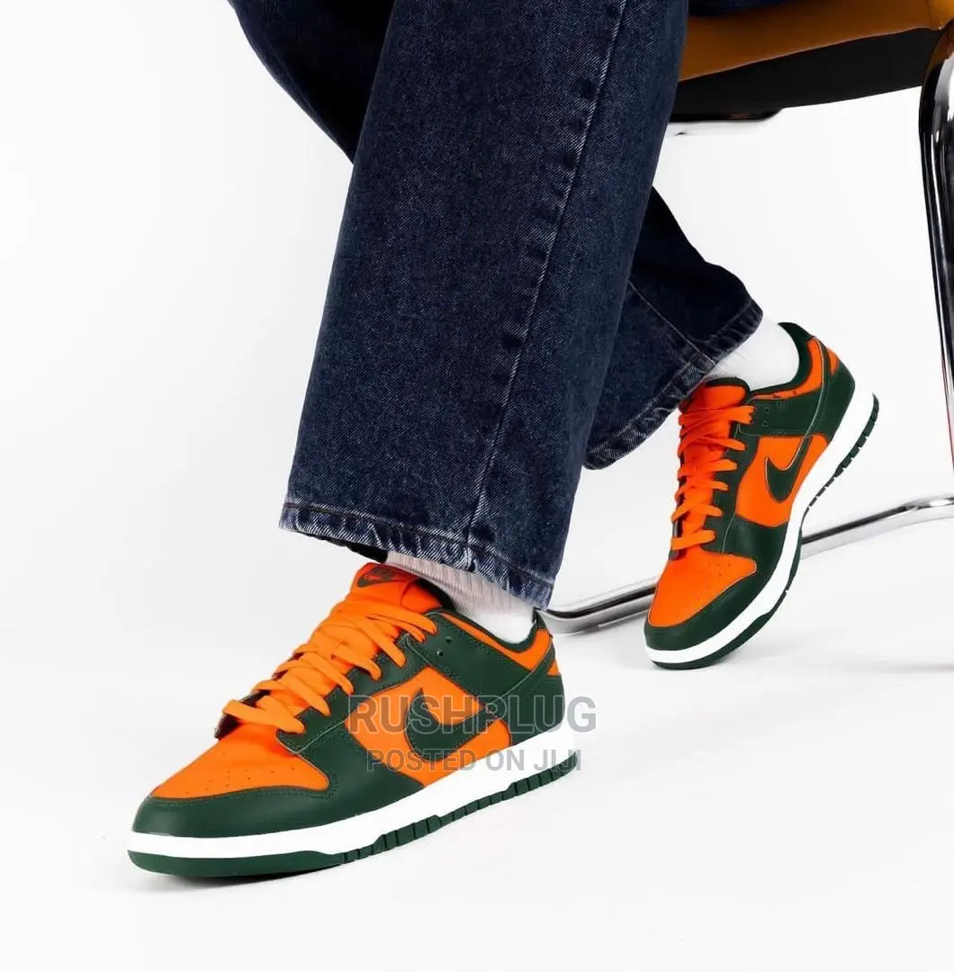Nike Sb Dunk Low “Miami Hurricanes” Sneaker’S