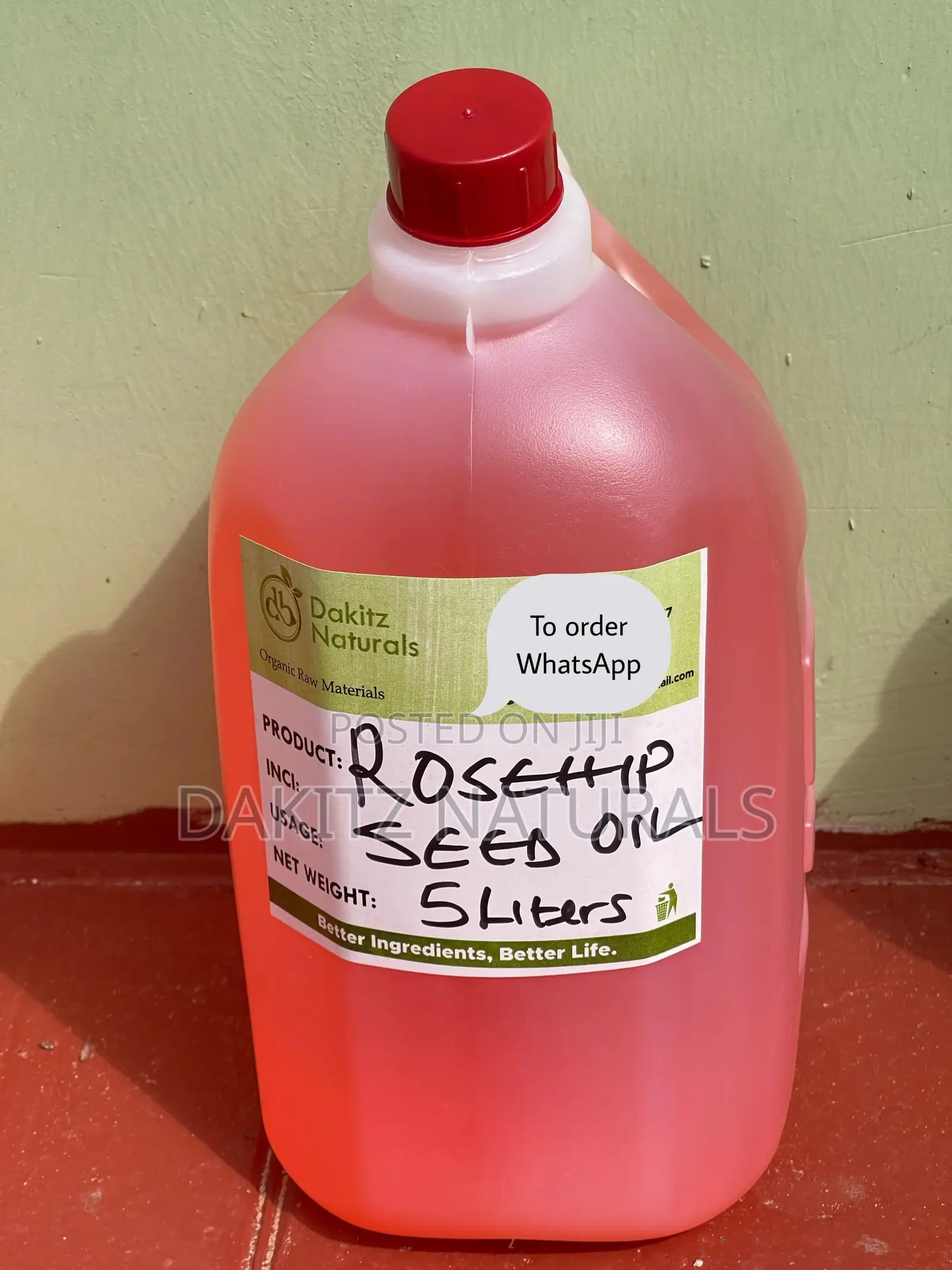 Rosehip Seed Oil Coldpressed (Unrefined Oil) 5liters