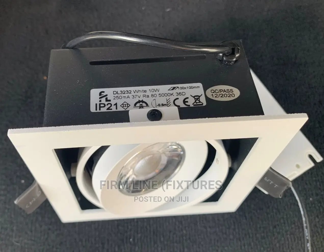 Square Single 10W LED Downlight Anti-Glare