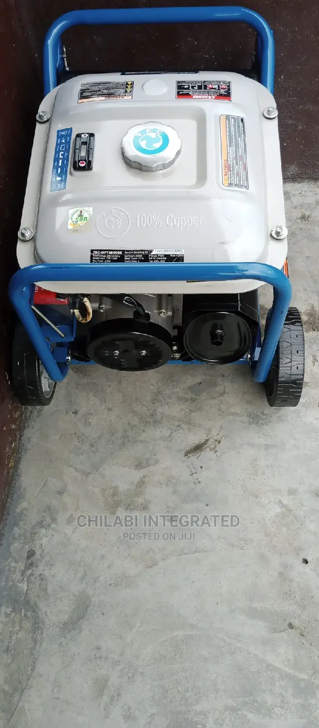 1 Month Old 3.75KVA THERMOCOOL TEC 3500ES Keystart Generator