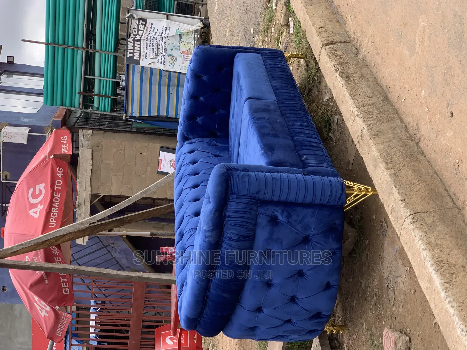 Luxury 7 Seater Living Room Fabric Royal Sofa Chair.