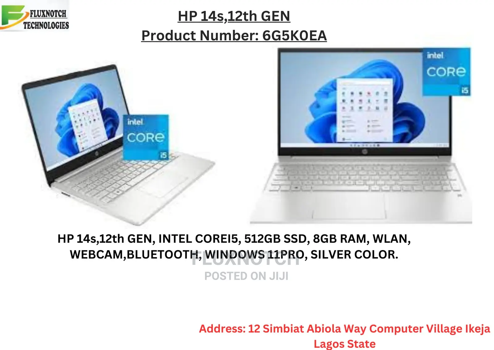 New Laptop HP 14z 8GB Intel Core I5 SSD 512GB