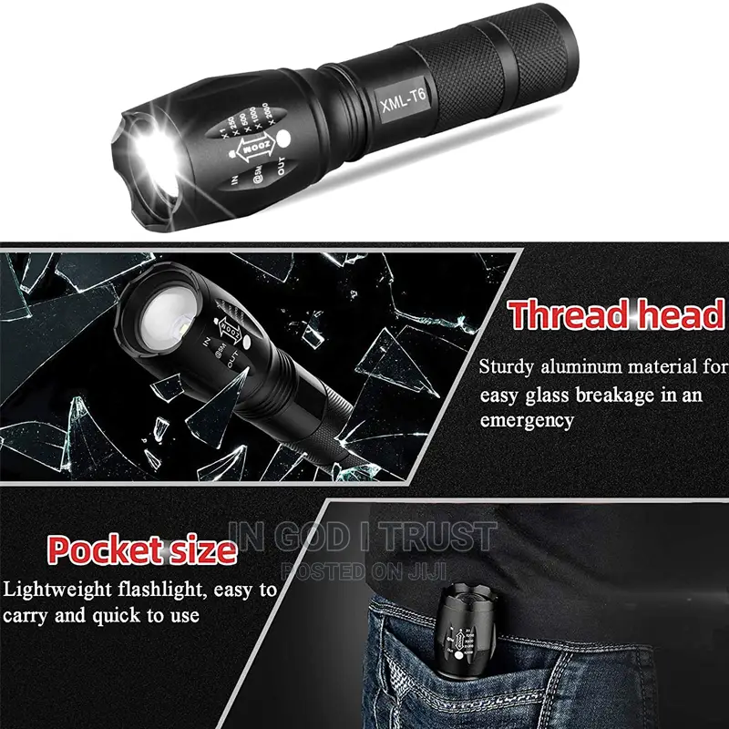 High Power Camp Waterproof Flash Light Set