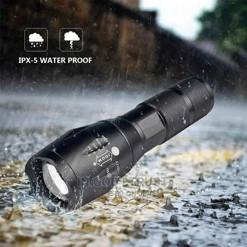 High Power Camp Waterproof Flash Light Set