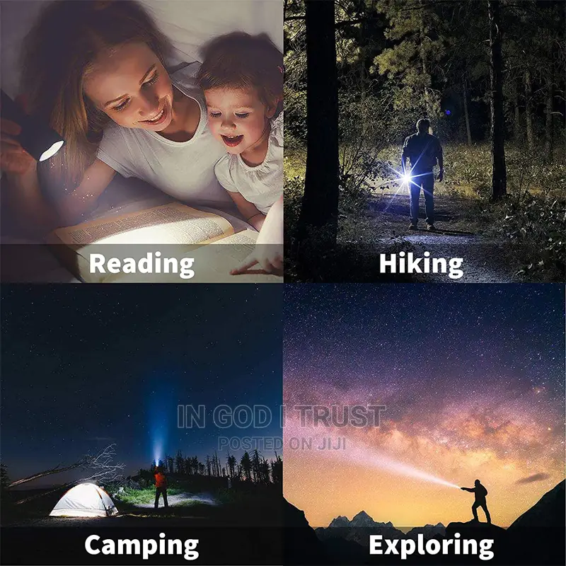 High Power Camp Waterproof Flash Light Set