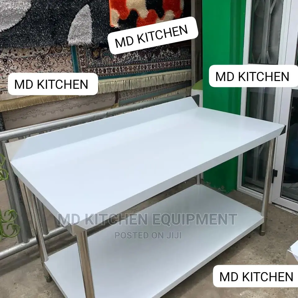 Industrial 5ft Stainless Steel Working Table With Back