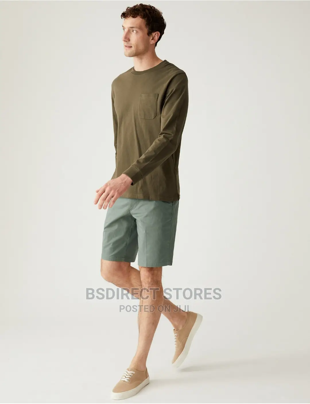 Marks and Spencer Green Super Lightweight Stretch Chino 38in