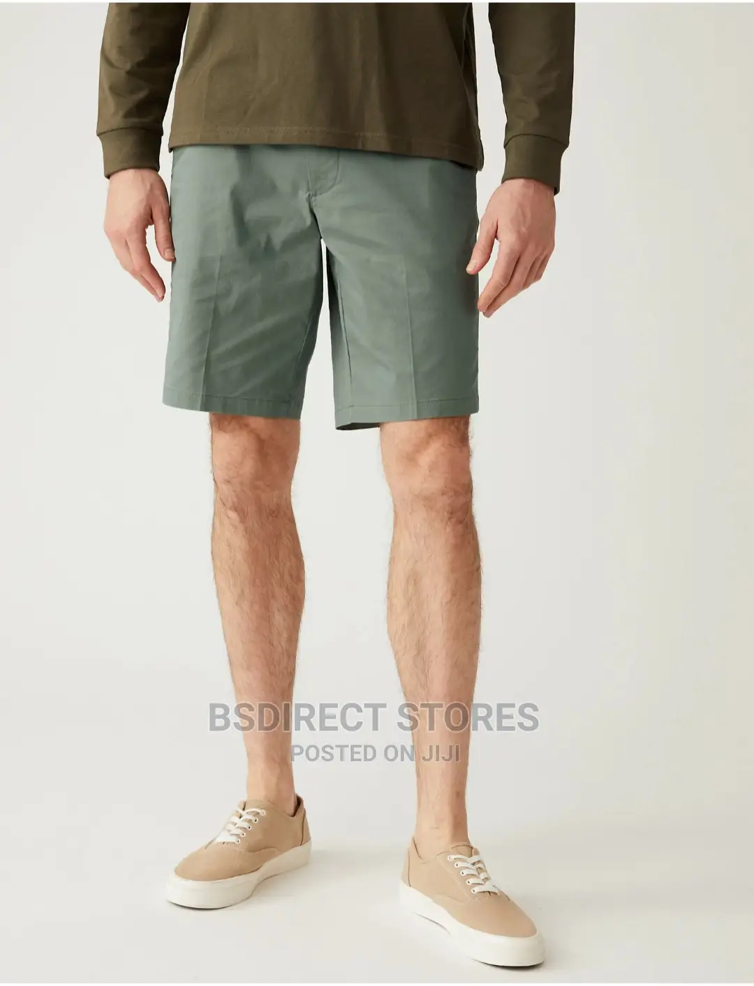 Marks and Spencer Green Super Lightweight Stretch Chino 38in